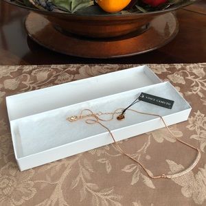 Vince Camuto rose gold bar necklace